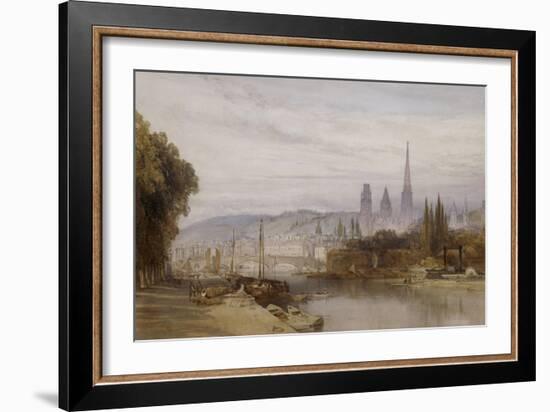 Vue de Rouen-William Callow-Framed Giclee Print