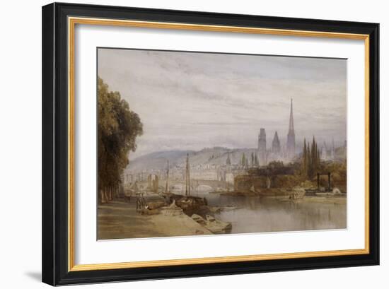 Vue de Rouen-William Callow-Framed Giclee Print