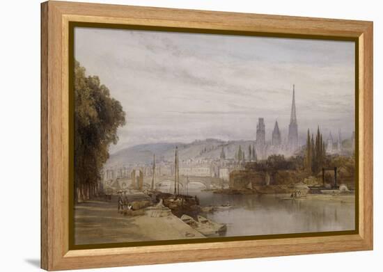 Vue de Rouen-William Callow-Framed Premier Image Canvas