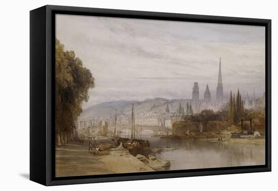 Vue de Rouen-William Callow-Framed Premier Image Canvas