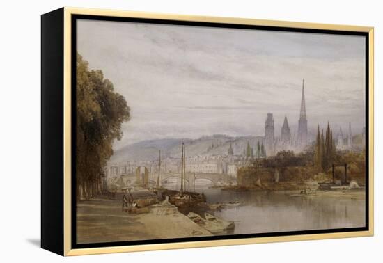 Vue de Rouen-William Callow-Framed Premier Image Canvas