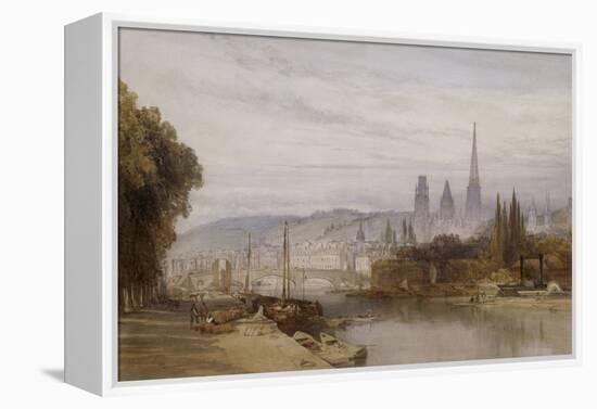 Vue de Rouen-William Callow-Framed Premier Image Canvas