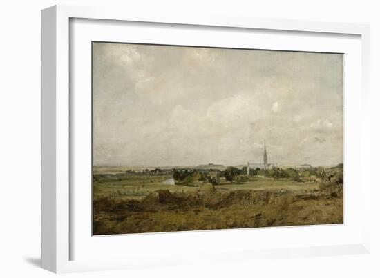 Vue de Salisbury-John Constable-Framed Giclee Print