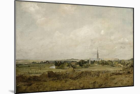 Vue de Salisbury-John Constable-Mounted Giclee Print