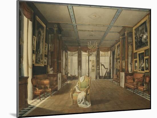 Vue de Salon de musique de Joséphine-Auguste Garneray-Mounted Giclee Print