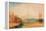 Vue De Scarborough Au Petit Matin, Enfants Chassant Les Crabes  Peinture De Joseph Mallord William-John William Waterhouse-Framed Premier Image Canvas