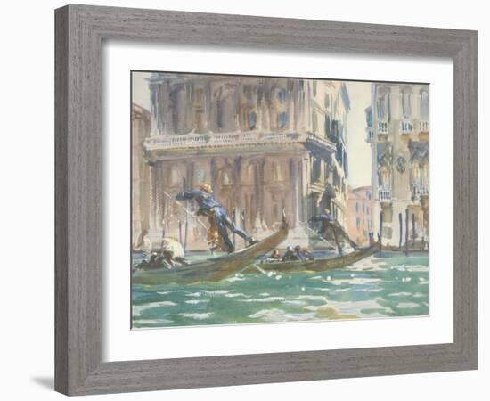 Vue de Venise (sur le canal), vers 1906-John Singer Sargent-Framed Giclee Print