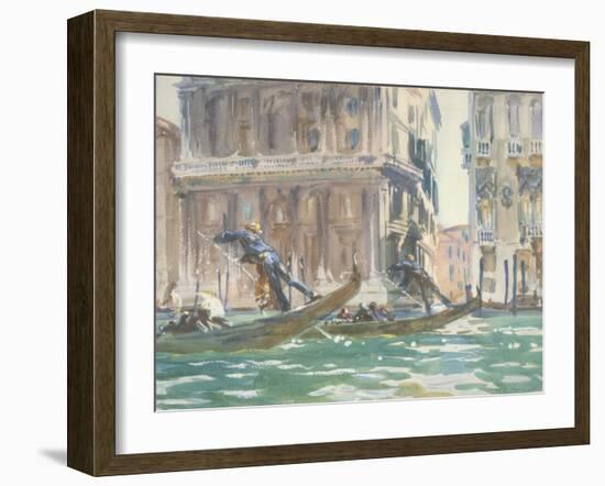 Vue de Venise (sur le canal), vers 1906-John Singer Sargent-Framed Giclee Print