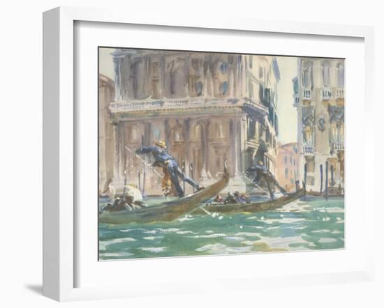 Vue de Venise (sur le canal), vers 1906-John Singer Sargent-Framed Giclee Print