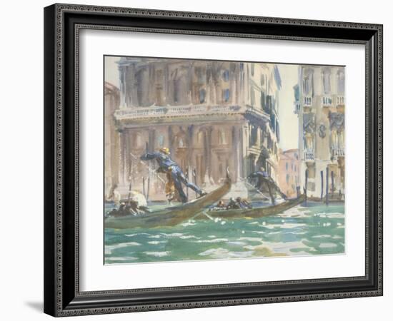 Vue de Venise (sur le canal), vers 1906-John Singer Sargent-Framed Giclee Print