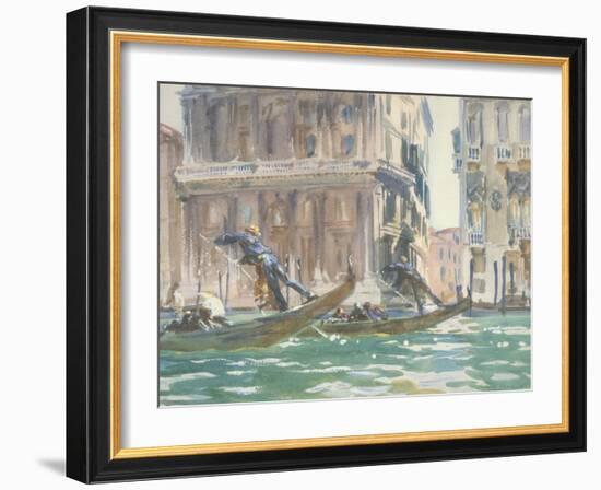 Vue de Venise (sur le canal), vers 1906-John Singer Sargent-Framed Giclee Print