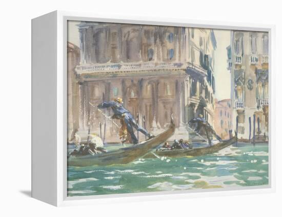 Vue de Venise (sur le canal), vers 1906-John Singer Sargent-Framed Premier Image Canvas