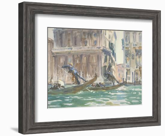 Vue de Venise (sur le canal), vers 1906-John Singer Sargent-Framed Giclee Print