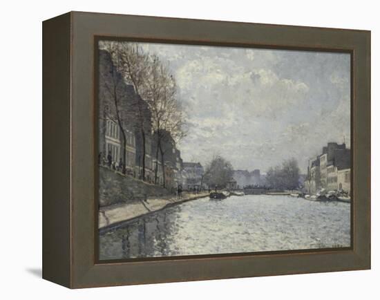 Vue du canal Saint-Martin, Paris-Alfred Sisley-Framed Premier Image Canvas