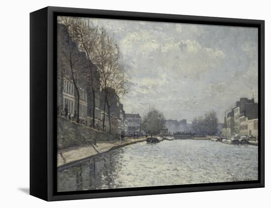 Vue du canal Saint-Martin, Paris-Alfred Sisley-Framed Premier Image Canvas