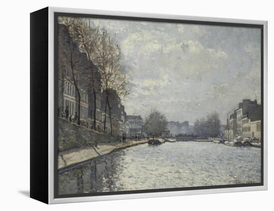 Vue du canal Saint-Martin, Paris-Alfred Sisley-Framed Premier Image Canvas