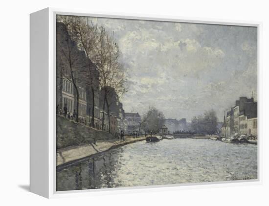 Vue du canal Saint-Martin, Paris-Alfred Sisley-Framed Premier Image Canvas