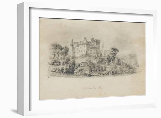 Vue du château de Pau depuis l'ouest-null-Framed Giclee Print