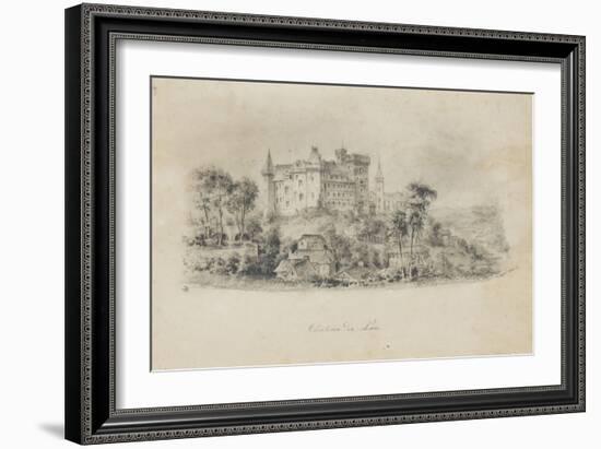 Vue du château de Pau depuis l'ouest-null-Framed Giclee Print