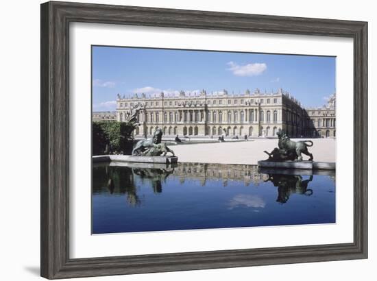 Vue du château de Versailles, côté parc-null-Framed Giclee Print