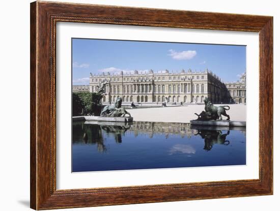 Vue du château de Versailles, côté parc-null-Framed Giclee Print
