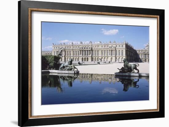 Vue du château de Versailles, côté parc-null-Framed Giclee Print