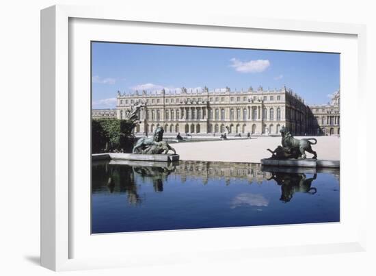 Vue du château de Versailles, côté parc-null-Framed Giclee Print