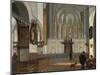 Vue Du Choeur De L'eglise Saint Jean D'utrecht, Pays Bas  (View of the Choir of the St John's Chur-Emanuel de Witte-Mounted Giclee Print