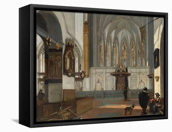 Vue Du Choeur De L'eglise Saint Jean D'utrecht, Pays Bas  (View of the Choir of the St John's Chur-Emanuel de Witte-Framed Premier Image Canvas