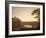 Vue du lac de Nemi au soleil couchant-Joseph Wright-Framed Giclee Print