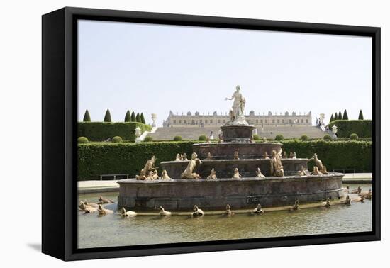 Vue du parc : parterre de Latone-Gaspard Marsy-Framed Premier Image Canvas