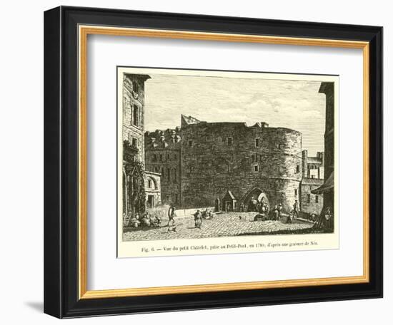 Vue Du Petit Chatelet, Prise Au Petit-Pont, En 1780; D'Apres Une Gravure De Nee-null-Framed Giclee Print