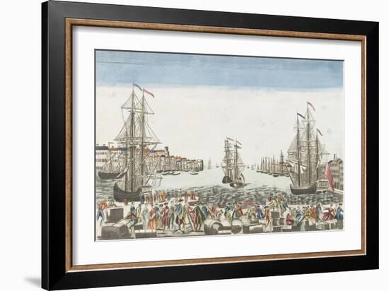 Vue du port de Rochefort-null-Framed Giclee Print