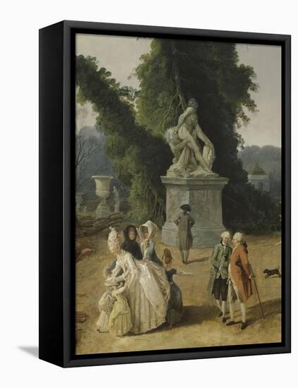 Vue du Tapis Vert à Versailles-Hubert Robert-Framed Premier Image Canvas