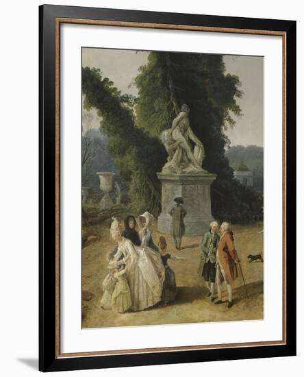 Vue du Tapis Vert à Versailles-Hubert Robert-Framed Giclee Print