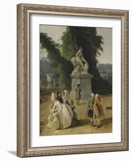 Vue du Tapis Vert à Versailles-Hubert Robert-Framed Giclee Print