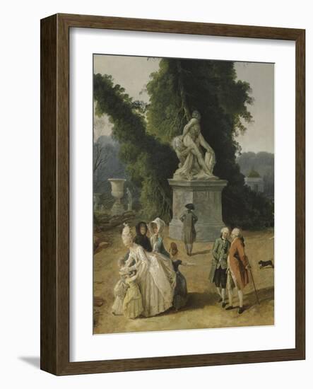 Vue du Tapis Vert à Versailles-Hubert Robert-Framed Giclee Print