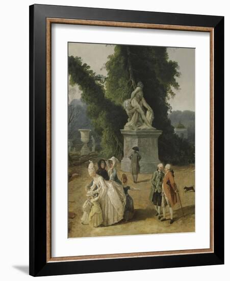 Vue du Tapis Vert à Versailles-Hubert Robert-Framed Giclee Print