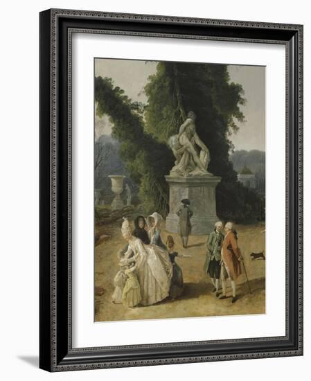 Vue du Tapis Vert à Versailles-Hubert Robert-Framed Giclee Print