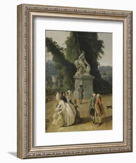 Vue du Tapis Vert à Versailles-Hubert Robert-Framed Giclee Print