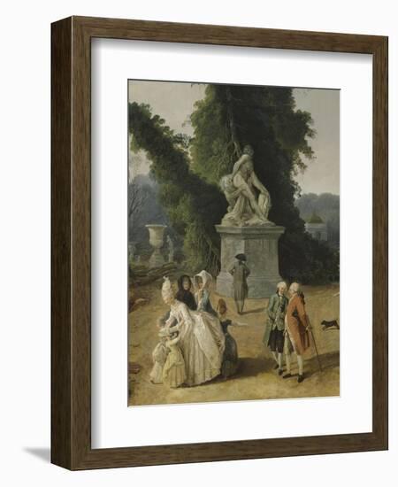 Vue du Tapis Vert à Versailles-Hubert Robert-Framed Giclee Print