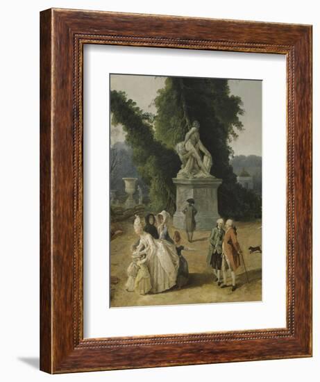 Vue du Tapis Vert à Versailles-Hubert Robert-Framed Giclee Print