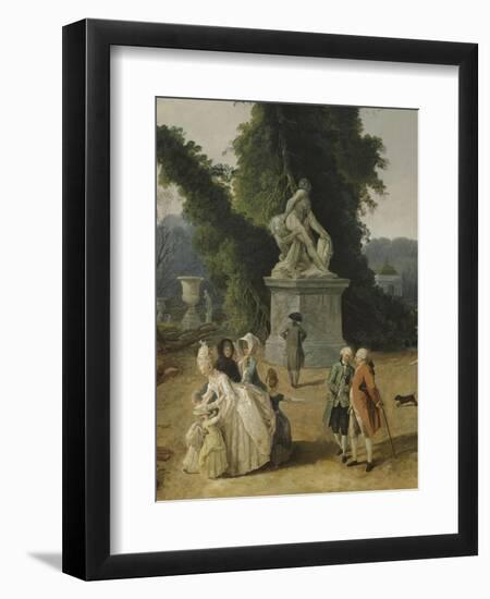 Vue du Tapis Vert à Versailles-Hubert Robert-Framed Giclee Print