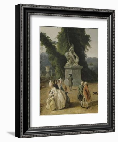 Vue du Tapis Vert à Versailles-Hubert Robert-Framed Giclee Print