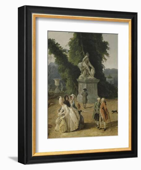 Vue du Tapis Vert à Versailles-Hubert Robert-Framed Giclee Print