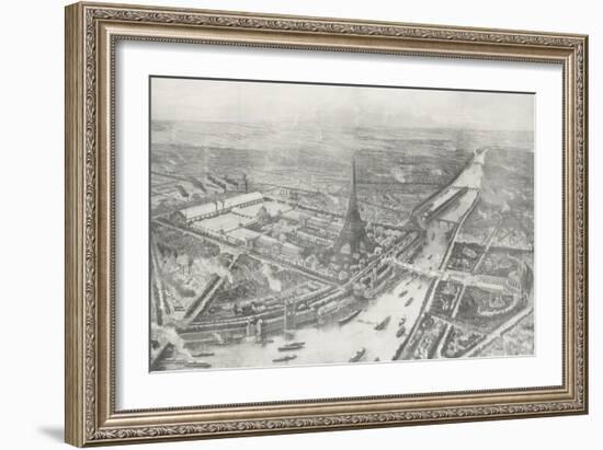 Vue générale de l'Exposition Universelle de 1889-Auguste Victor Deroy-Framed Giclee Print