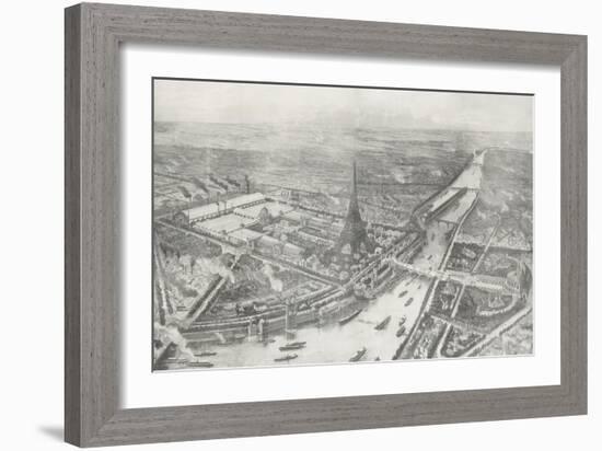Vue générale de l'Exposition Universelle de 1889-Auguste Victor Deroy-Framed Giclee Print