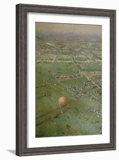 Vue générale de Paris, prise de l'Observatoire, en ballon-Victor Navlet-Framed Giclee Print