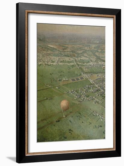 Vue générale de Paris, prise de l'Observatoire, en ballon-Victor Navlet-Framed Giclee Print