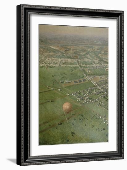 Vue générale de Paris, prise de l'Observatoire, en ballon-Victor Navlet-Framed Giclee Print